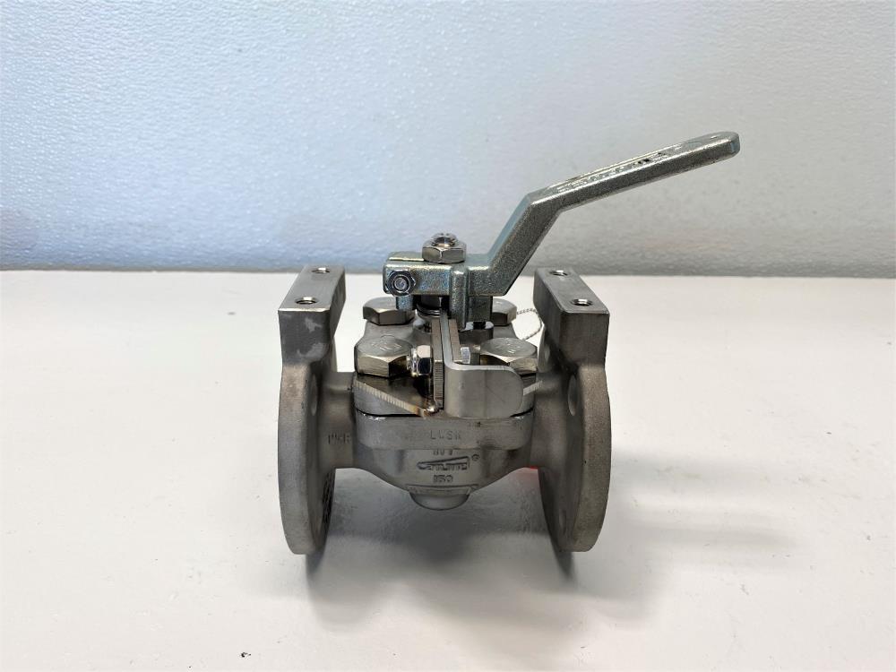 ITT Cam-Tite 1" 150# RF CF8M Top Entry Ball Valve, 1-3011-1-T1-ST7-SL4-LDS-CF8M